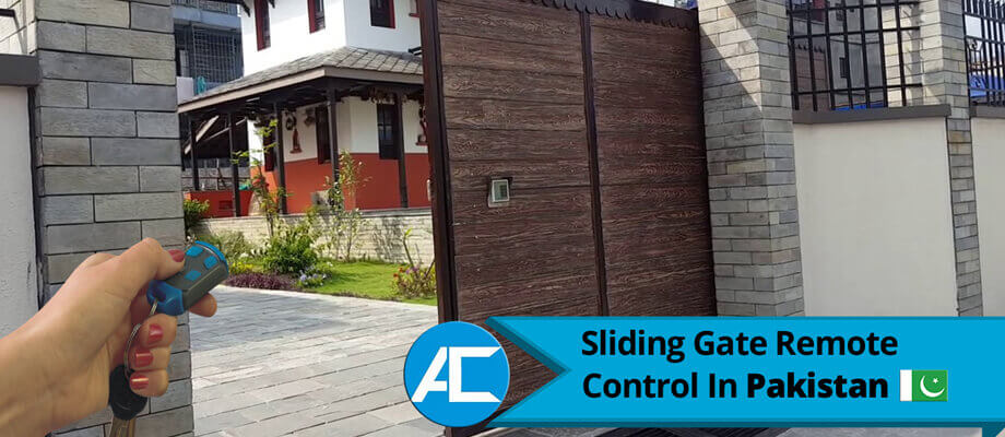 Remote control sliding gate