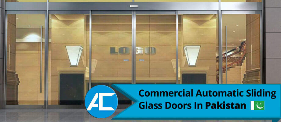 commercial automatic glass door