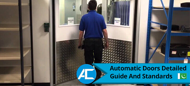 Automatic swing door