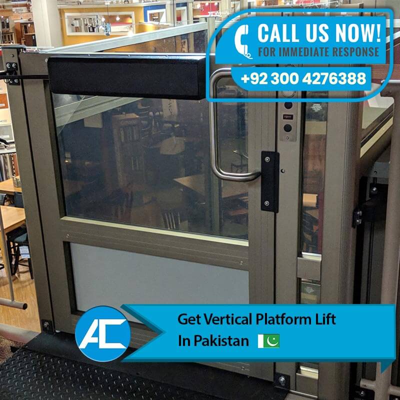 platform lift for public spaces and use at awkward entrances and lifting user's.