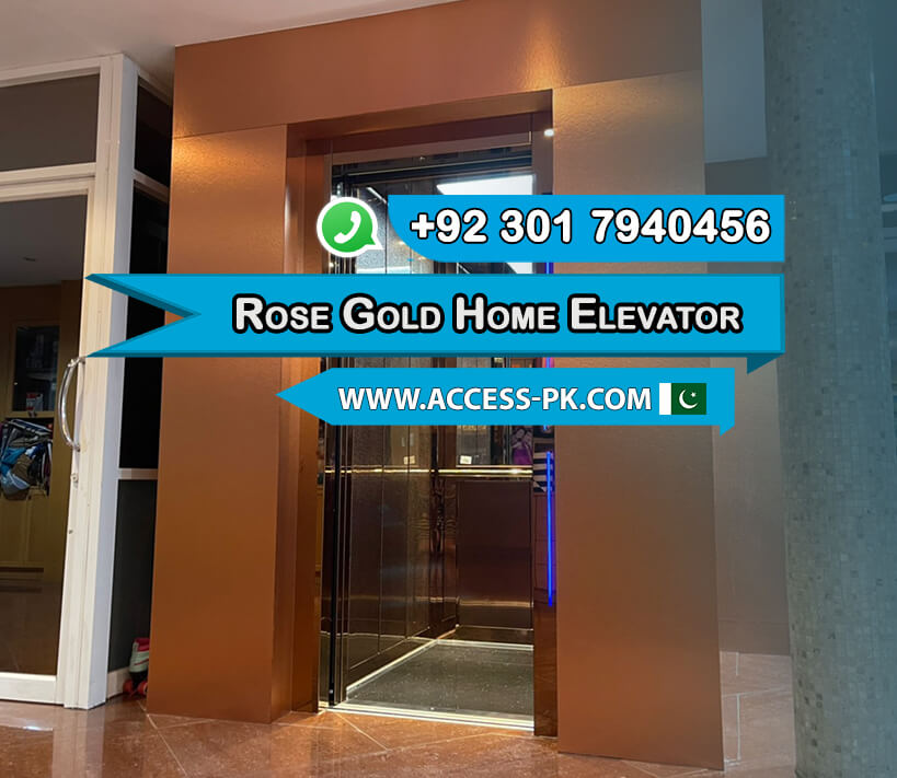Ti-Gold Luxury Hydraulic Passenger Elevator