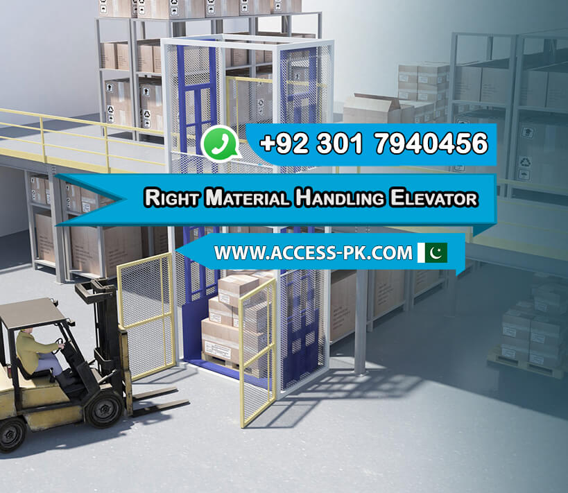 Material handling elevator