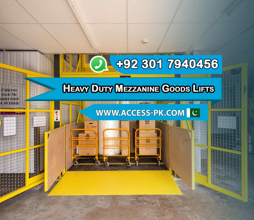 Get Heavy Duty Mezzanine Goods Lifts for Heavy Loads