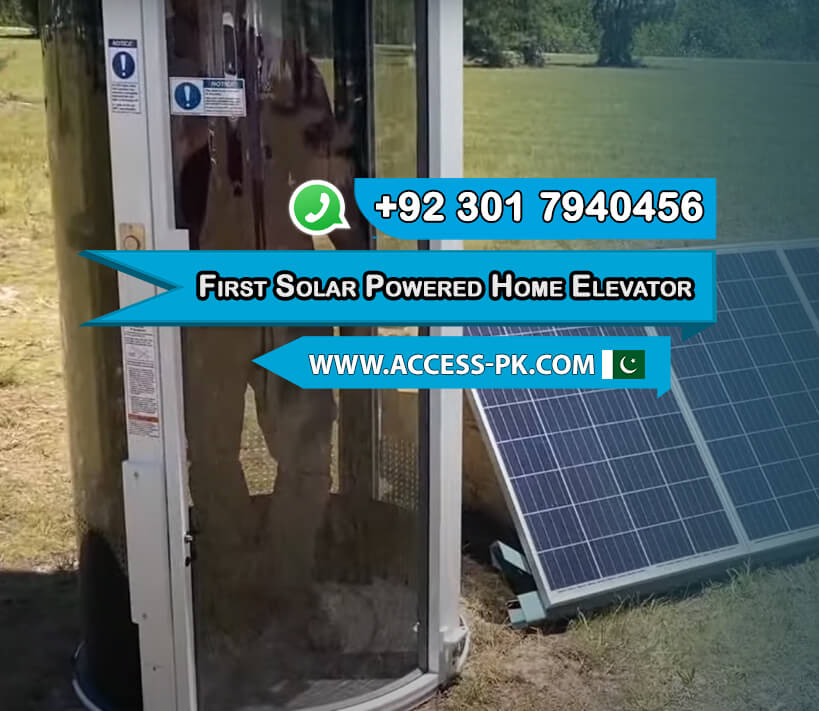 Introducing the First Solar Powered Home Elevator in Pakistan