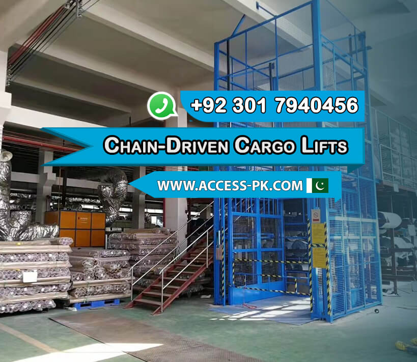 Chain-Driven Cargo Lifts