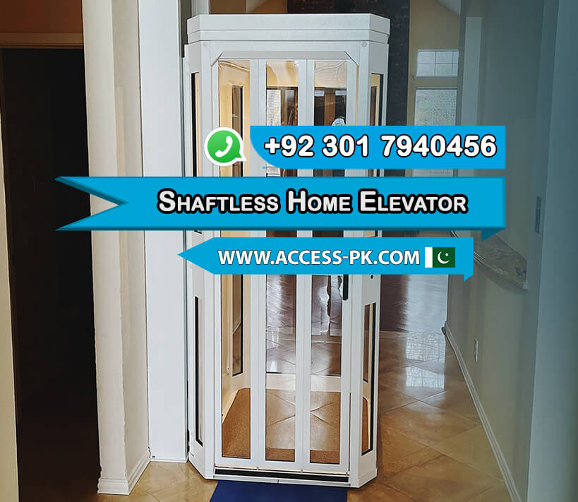 Small Shaftless Home Elevator for 3-Floor Homes