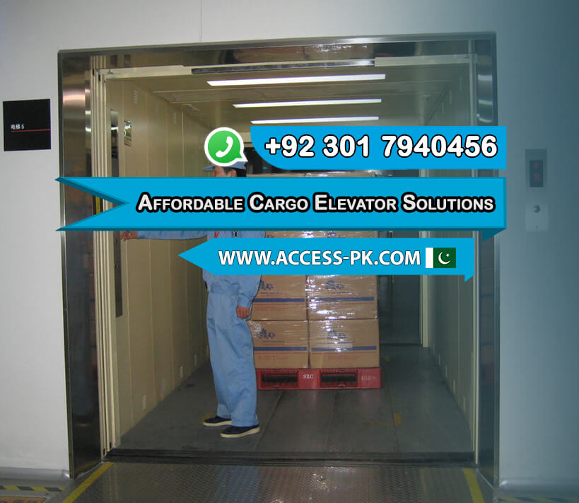 Affordable Cargo Elevator Solutions for Warehouses in Sialkot