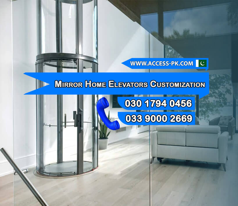 Customization Options for Transparent Mirror Home Elevators