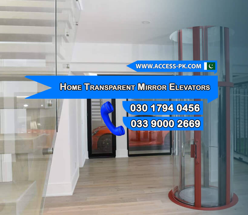 Enhance Your Home with Stylish Transparent Mirror Elevators