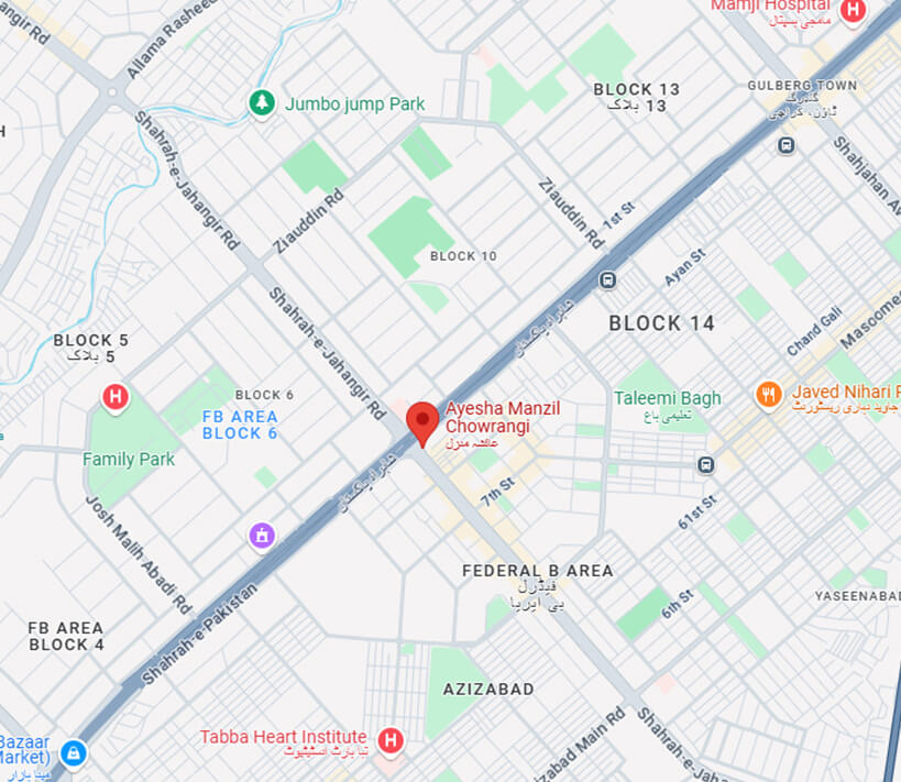 Aisha Manzil map