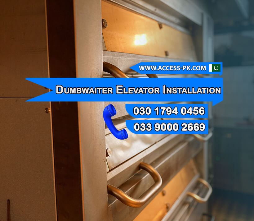 Dumbwaiter Elevator Installation Services for Kitchens, Clinics & Libraries