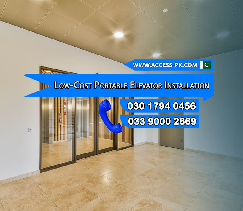 Low-Cost Portable Elevator Installation for Homes in Pakistan
