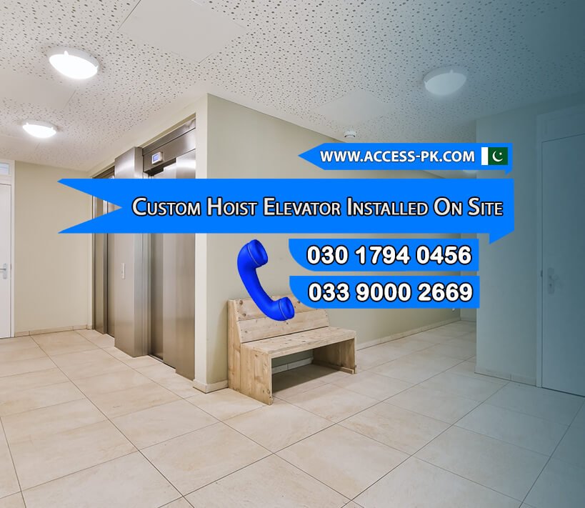 Custom Hoist Elevator Installed On Site