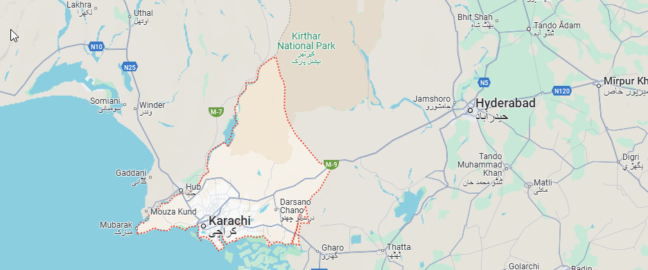 Karachi map loaction