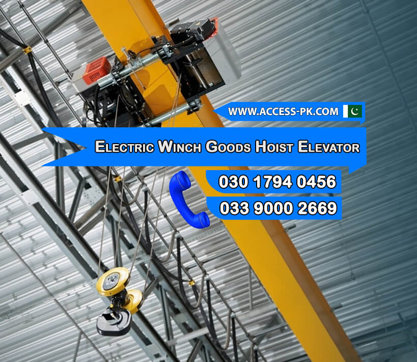 Best Electric Winch Goods Hoist Elevator Installation Company in Pakistan