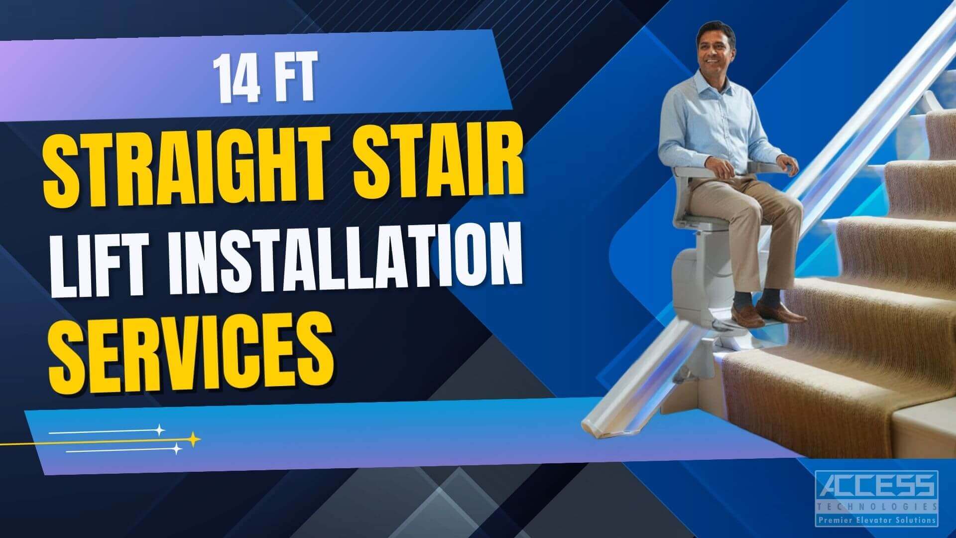 Get 14ft Straight Stair Lift Installation Services in Pakistan