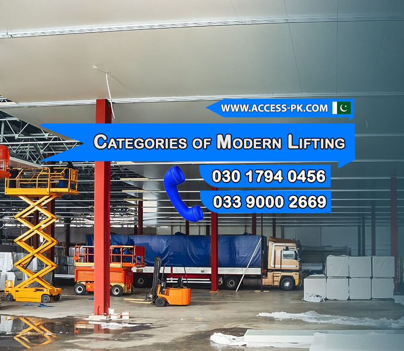 Operational Categories of Modern Lifting Platforms Used in Pakistan