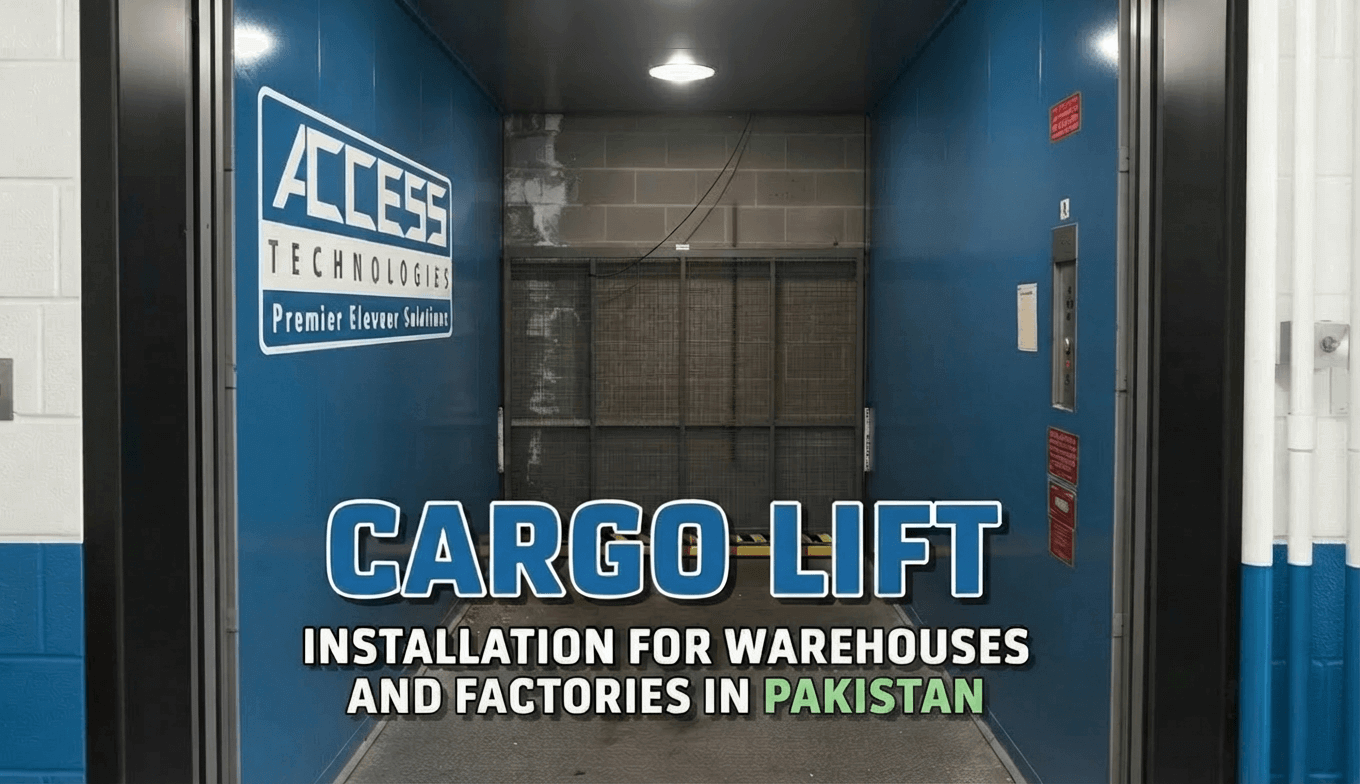 Heavy Load Cargo Lift Installation for Warehouses and Factories in Pakistan