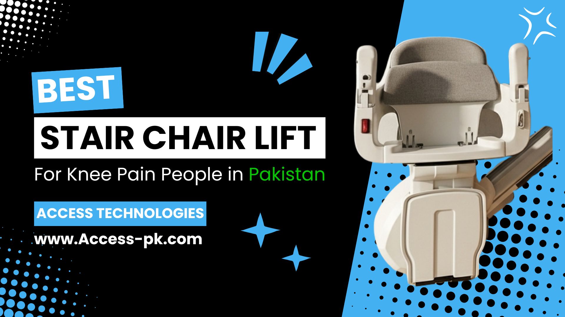 Best Stair Chair Lift for Knee Pain Peoples in Pakistan